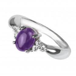 Ring 38-22 Sterling Silver Amethyst