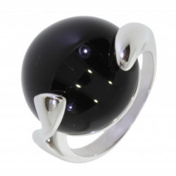 Ring 42-02 Sterling Silver Black Onyx