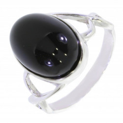 Ring 42-07 Sterling Silver Black Onyx