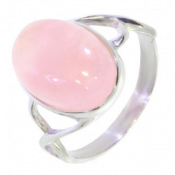 Ring 42-07 Sterling Silver Rose Quartz