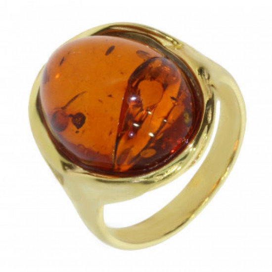 Ring 42-10 Vermeil Amber