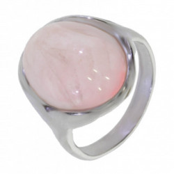 Ring 42-10 Sterling Silver Rose Quartz