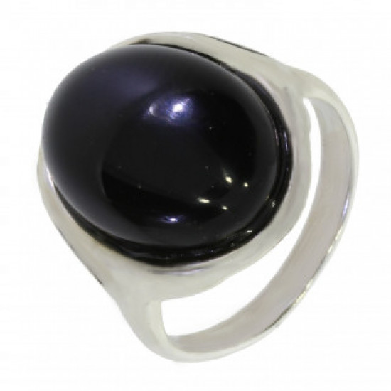 Ring 42-10 Sterling Silver Black Onyx