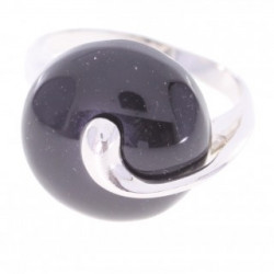 Ring 42-14 Sterling Silver Black Onyx