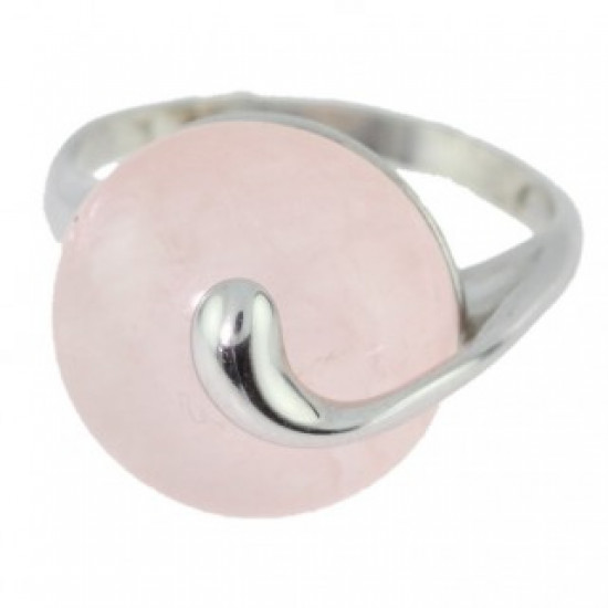 Ring 42-14 Sterling Silver Rose Quartz