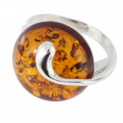 Ring 42-14 Sterling Silver Amber
