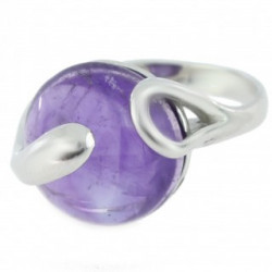 Ring 42-15 Sterling Silver Amethyst