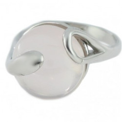 Ring 42-15 Sterling Silver Rose Quartz