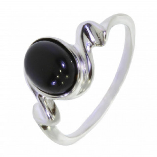 Ring 26-16 Black Onyx Sterling Silver