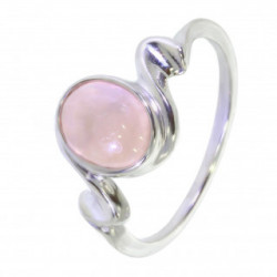 Ring 26-16 Rose Quartz Sterling Silver