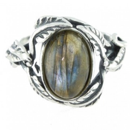 Ring 42-16 Sterling Silver Labradorite