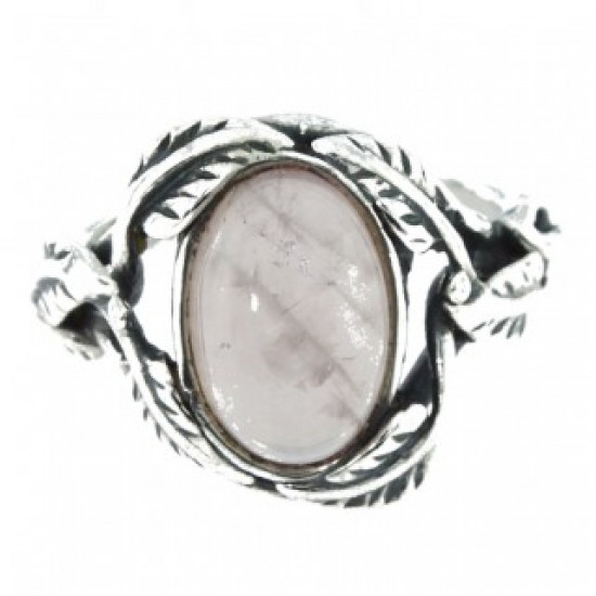 Ring 42-16 Sterling Silver Rose Quartz
