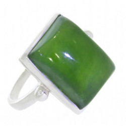 Ring 42-17 Sterling Silver Jade