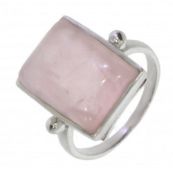 Ring 42-17 Sterling Silver Rose Quartz