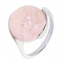 Ring 42-19 Sterling Silver Rose Quartz