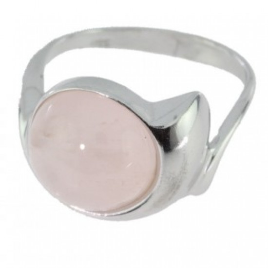 Ring 42-20 Sterling Silver Rose Quartz