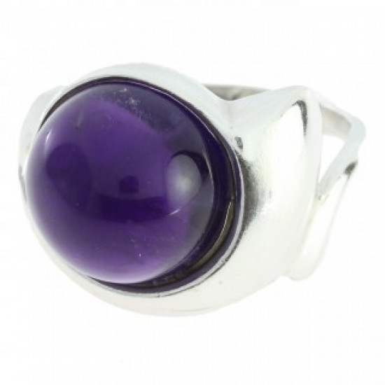 Ring 42-20 Sterling Silver Amethyst Ring 42-20 Sterling Silver Amethyst