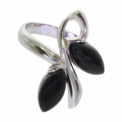 Ring 42-24 Sterling Silver Black Onyx