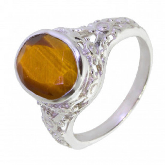 Ring 42-25 Sterling Silver Tiger's Eye