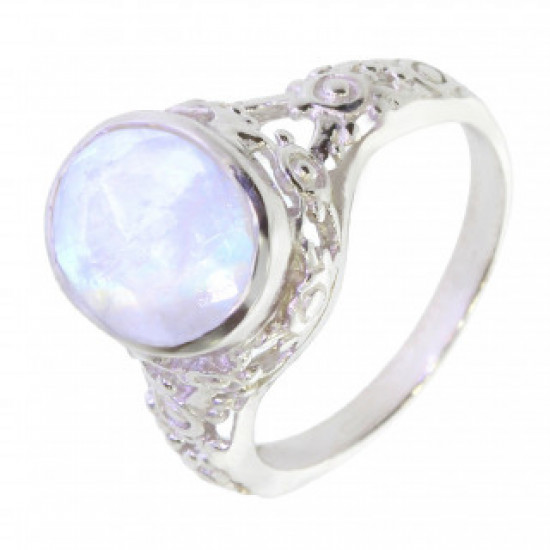 Ring 42-25 Sterling Silver Moonstone