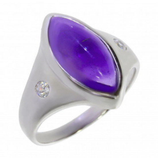 Ring 42-26 Sterling Silver Amethyst