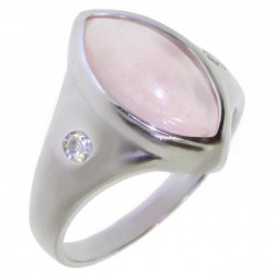 Ring 42-26 Sterling Silver Rose Quartz
