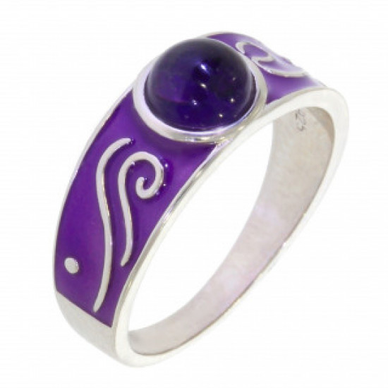 Ring 42-29 Sterling Silver Amethyst