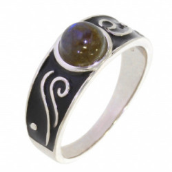 Ring 42-29 Sterling Silver Labradorite