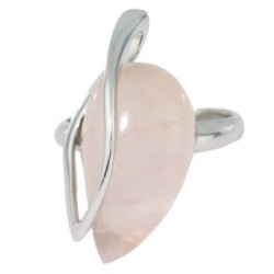 Ring 46-01 Sterling Silver Rose Quartz
