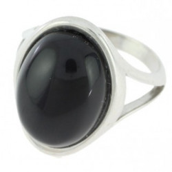 Ring 46-02 Sterling Silver Black Onyx