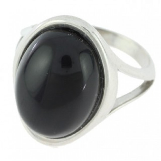 Ring 46-02 Sterling Silver Black Onyx