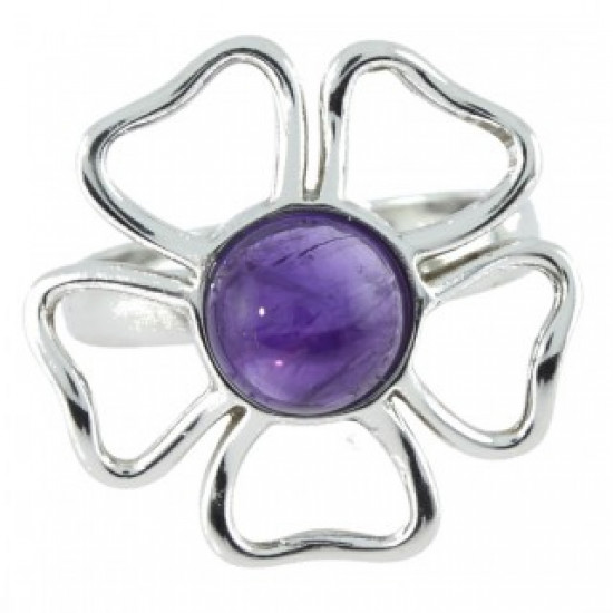 Ring 46-03 Sterling Silver Amethyst