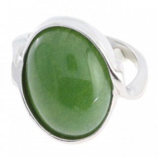 Ring 46-04 Sterling Silver Jade