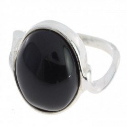 Ring 46-04 Sterling Silver Black Onyx