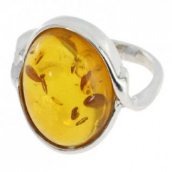 Ring 46-04 Sterling Silver Amber