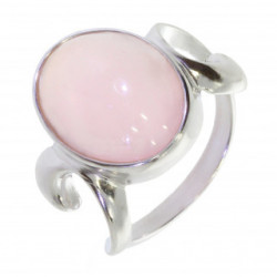 Ring 46-06 Sterling Silver Rose Quartz