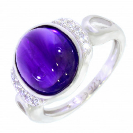 Ring 46-11 Sterling Silver Amethyst