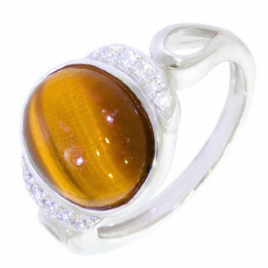 Ring 46-11 Sterling Silver Tiger's Eye