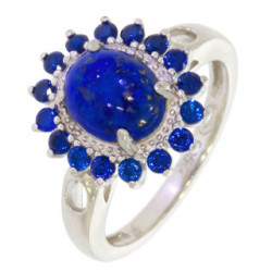 Ring 46-12 Sterling Silver Lapis Lazuli
