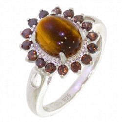 Ring 46-12 Sterling Silver Tiger's Eye