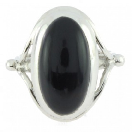 Ring 50-02 Sterling Silver Black Onyx