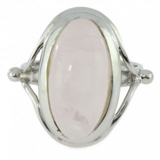 Ring 50-02 Sterling Silver Rose Quartz