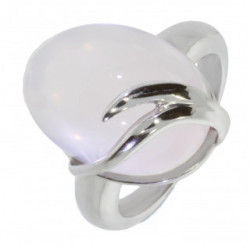 Ring 50-06 Sterling Silver Rose Quartz