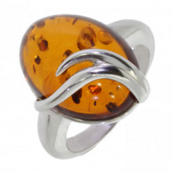 Ring 50-06 Sterling Silver Amber