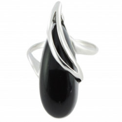 Ring 50-07 Sterling Silver Black Onyx 