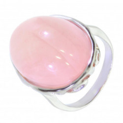 Ring 50-09 Sterling Silver Rose Quartz
