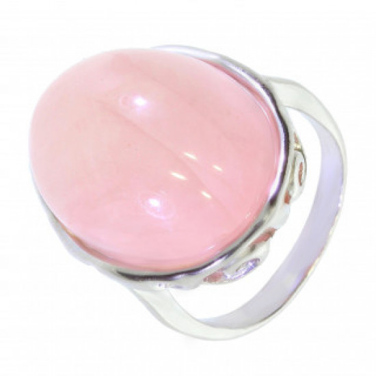 Ring 50-09 Sterling Silver Rose Quartz