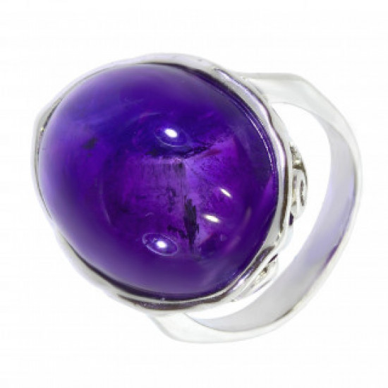 Ring 50-09 Sterling Silver Amethyst Ring 50-09 Sterling Silver Amethyst