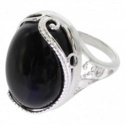 Ring 50-11 Sterling Silver Black Onyx