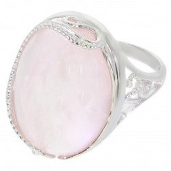 Ring 50-11 Sterling Silver Rose Quartz